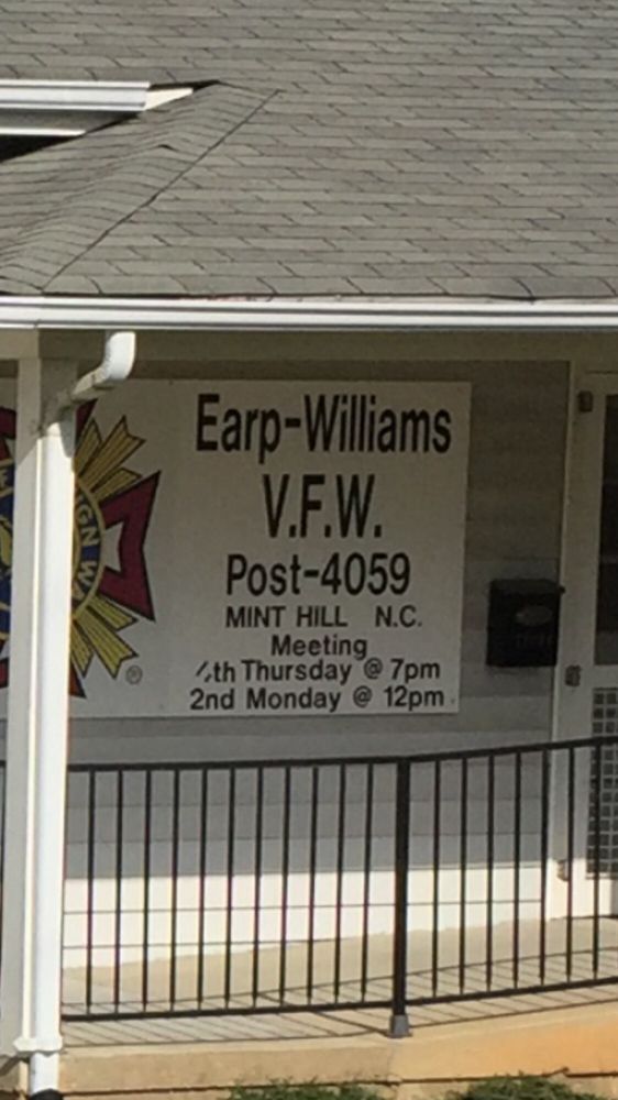 Earp - Williams Post 4059 VFW - veterans service organization in Mint Hill, NC