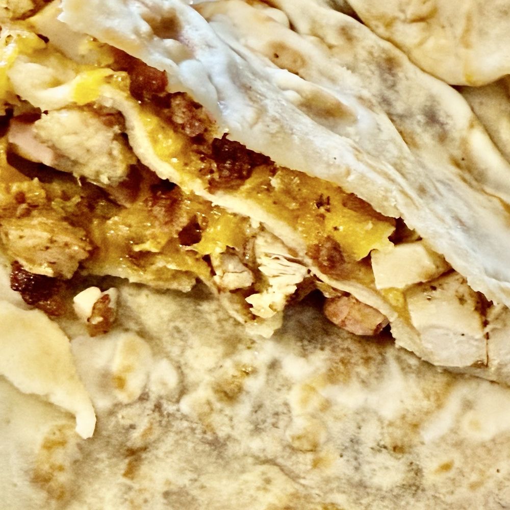 Dulce Crepes - Meat Lover Crepe - Just okay, but they forgot the avocado that I ordered with it! - Creperies Near Me - Fairfax, Virginia Dulce Crepes - Meat Lover Crepe - Just okay, but they forgot the avocado that I ordered with it! - Creperies Near Me - Fairfax, Virginia