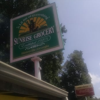 Sunrise Grocery - Look for this sign. - Grocery Near Me - Blairsville, Georgia