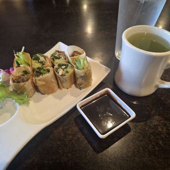 Sakura - Duck roll with hot green tea - Japanese Near Me - The Villages, Florida Sakura - Duck roll with hot green tea - Japanese Near Me - The Villages, Florida