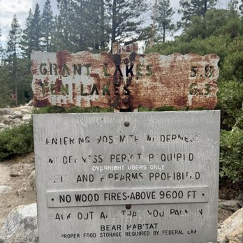 Ten Lakes - Trail sign - Lakes Near Me Ten Lakes - Trail sign - Lakes Near Me