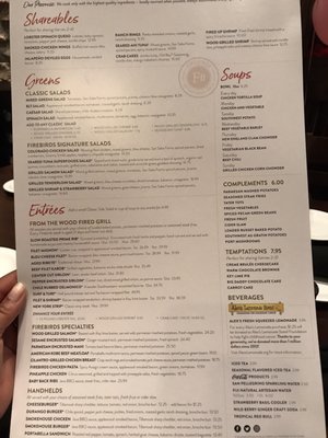 Menu photo 4 Firebirds Wood Fired Grill Montgomery, AL