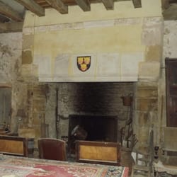 Chateau de Sarzay - The three tiger heads are apparently signifying three decapitated Englishmens heads