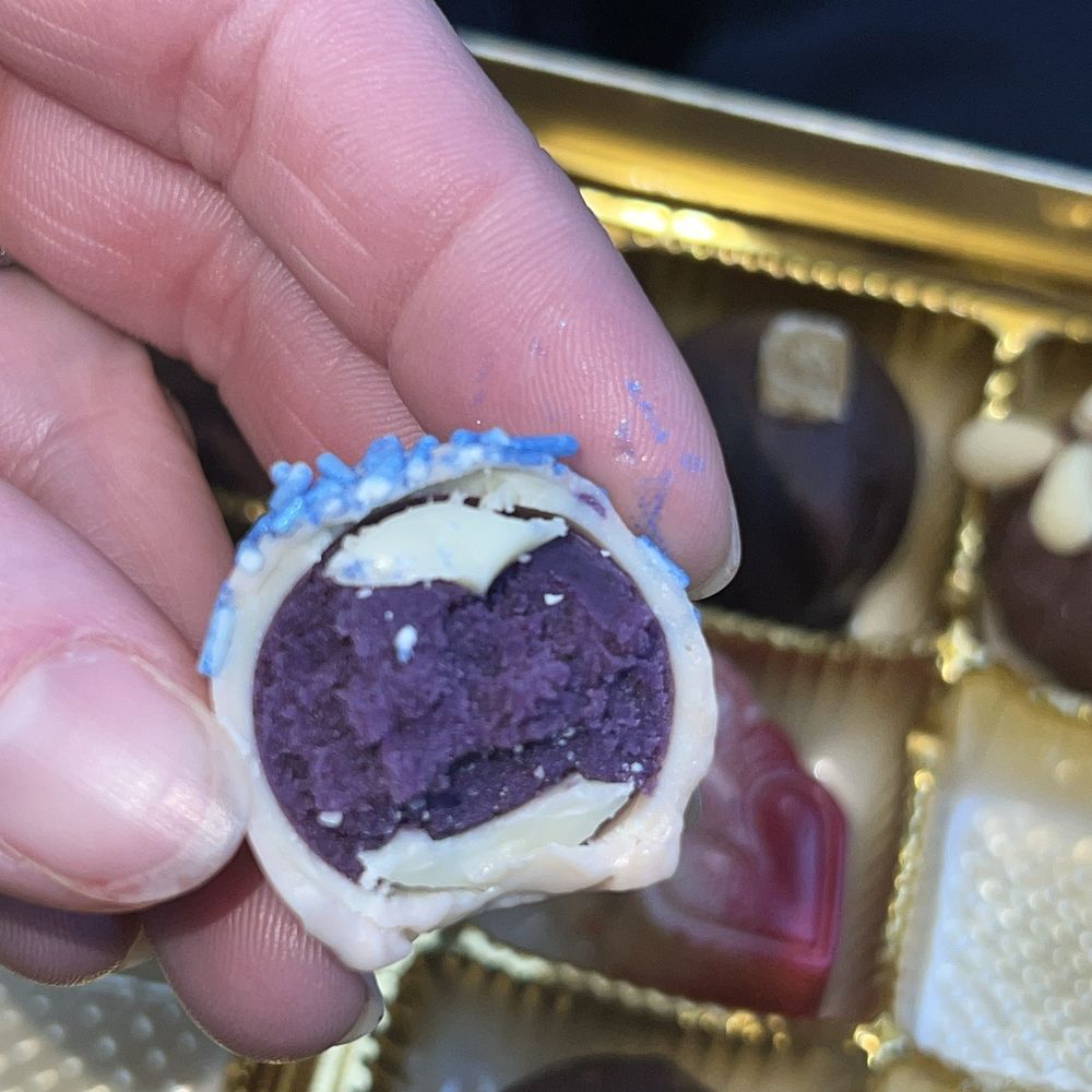 Tschudin Chocolates - Blueberry bliss - Desserts Near Me - Middletown, Connecticut Tschudin Chocolates - Blueberry bliss - Desserts Near Me - Middletown, Connecticut