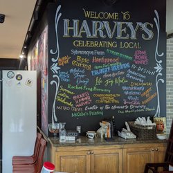 Harvey's - Entrance and locally made beers list, 6/20/2023