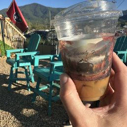 Iced coffee in the veranda