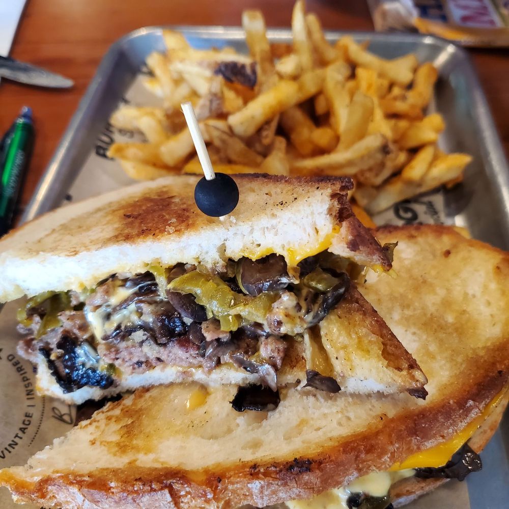 The Burger Social - Philly burger no onions add mushrooms - Bars Near Me - Wheaton, Illinois The Burger Social - Philly burger no onions add mushrooms - Bars Near Me - Wheaton, Illinois
