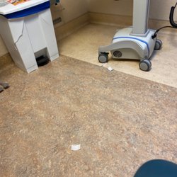 St. Joseph Hospital - Band aids, teared up papers, and needles were on the floor