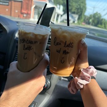 Coffee Park Airstream - rose latte and irish cream latte - Food Trucks Near Me - Winston-Salem, North Carolina