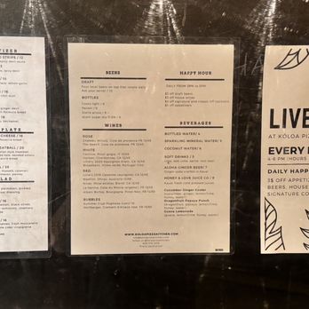 Koloa Pizza Kitchen + Bar - Menu - Pizza Near Me - Koloa, Hawaii