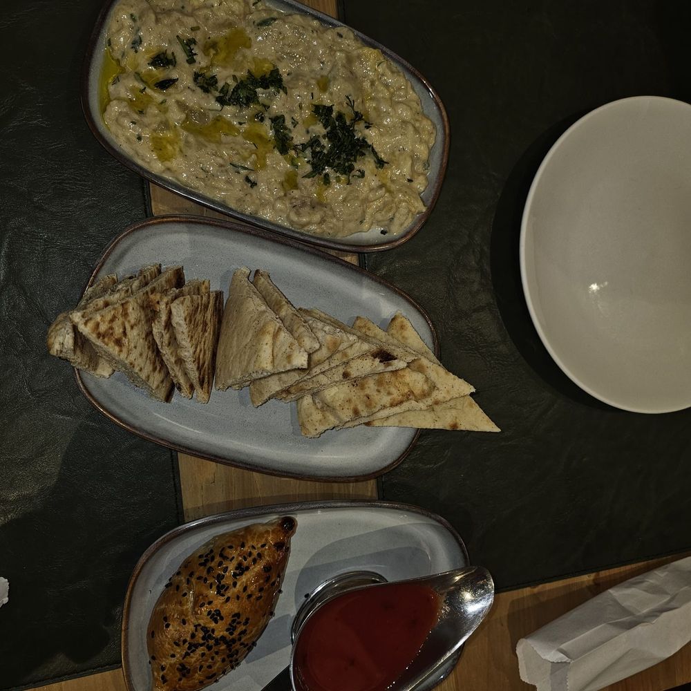 Chaykhana Pittsburgh - Baba Ganoush and Beef Samsa - Uzbek Near Me - Pittsburgh, Pennsylvania