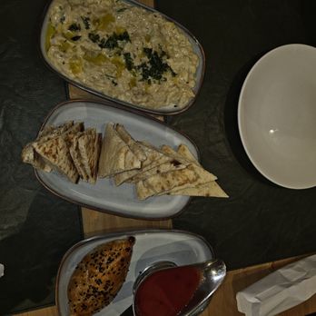 Chaykhana Pittsburgh - Baba Ganoush and Beef Samsa - Uzbek Near Me - Pittsburgh, Pennsylvania