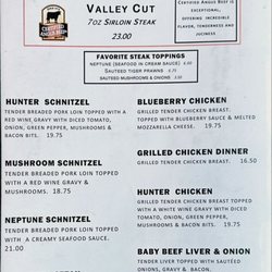 Huckleberry's Family Restaurant - Menu (Page 7/8)