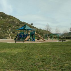 Big Sky Park - Grassy area and playground.
