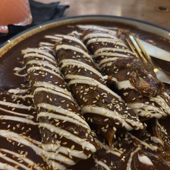 Perla - Mole enchiladas - Tapas/Small Plates Near Me - Santa Ana, California