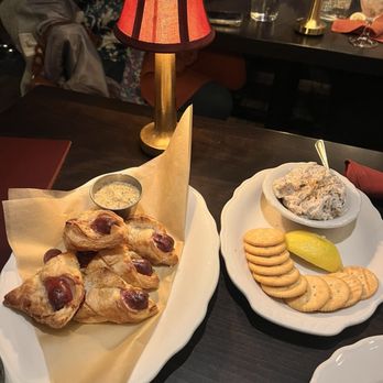 Trivoli Tavern - pigs in a blanket and fish dip - American Near Me - Chicago, Illinois Trivoli Tavern - pigs in a blanket and fish dip - American Near Me - Chicago, Illinois