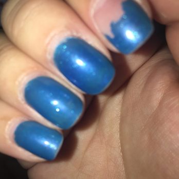 Tegan's Nail - Got this mess instead. Nails peeled off after a few days. - Nail Salons Near Me - Austin, Texas
