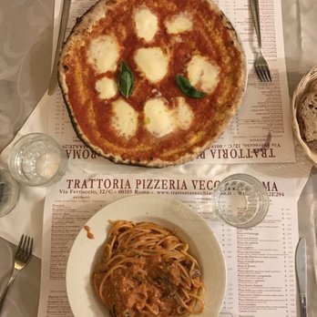 Trattoria Vecchia Roma - Pizza margarita & specialty spaghetti! Yummm! - Roman Near Me - Rome, RM Trattoria Vecchia Roma - Pizza margarita & specialty spaghetti! Yummm! - Roman Near Me - Rome, RM