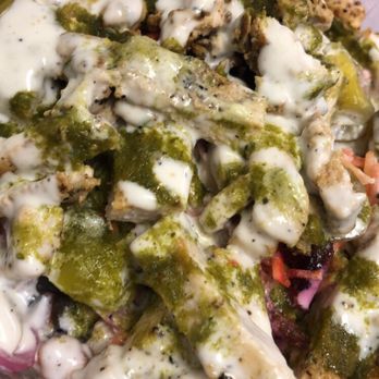 Halal Bros Grill - Grilled chicken salad with everything - Halal Near Me - Queens, New York Halal Bros Grill - Grilled chicken salad with everything - Halal Near Me - Queens, New York