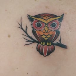 Owl tattoo done by Jon.