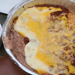 Beef enchiladas. Definitely a must try