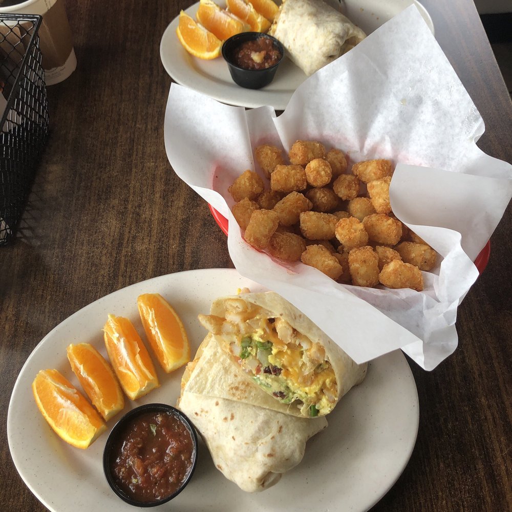 Sidewalk Cafe - Walk it off breakfast burrito and some tots. - Salad Near Me - Arroyo Grande, California Sidewalk Cafe - Walk it off breakfast burrito and some tots. - Salad Near Me - Arroyo Grande, California