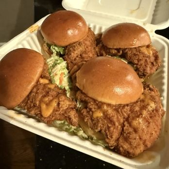 Rooster's - These chicken Single Sliders are just adorable and delicious!! - Chicken Shop Near Me - Montclair, New Jersey