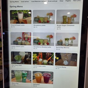 Los Coffeeholics - Spring menu April 2026 - Coffee & Tea Near Me - Valencia, California