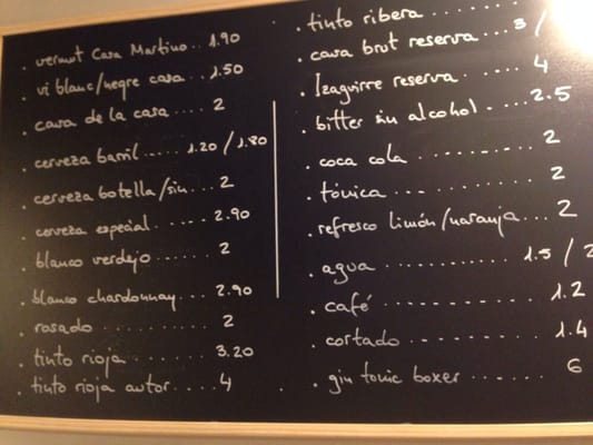 Menu photo 1 Casa Martino Barcelona, B