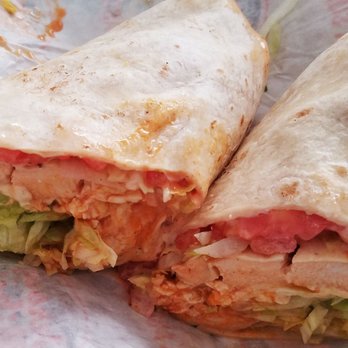 Jersey Mike's Subs - Buffalo chicken wrap ( missing the bacon I added for extra$) and WET - Fast Food Near Me - Portland, Oregon Jersey Mike's Subs - Buffalo chicken wrap ( missing the bacon I added for extra$) and WET - Fast Food Near Me - Portland, Oregon
