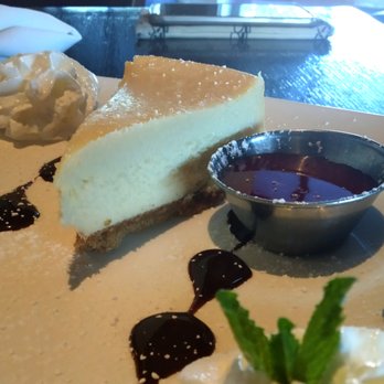 Fresco II - Complimentary anniversary cheesecake.  Super creamy and WONDERFUL! - Greek Near Me - Palmdale, California