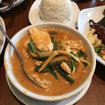 Aroy Thai Restaurant - Red curry with chicken. Super good. Not spicy! - Thai Near Me - Chicago, Illinois Aroy Thai Restaurant - Red curry with chicken. Super good. Not spicy! - Thai Near Me - Chicago, Illinois