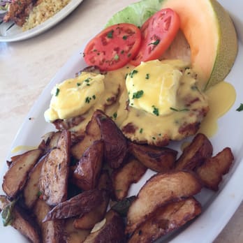 The Dune Deck Cafe - Crab cake Benedict was gross - Breakfast & Brunch Near Me - Lantana, Florida