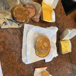 McDonald's - Each individual piece of my families sandwiches in a separate box.