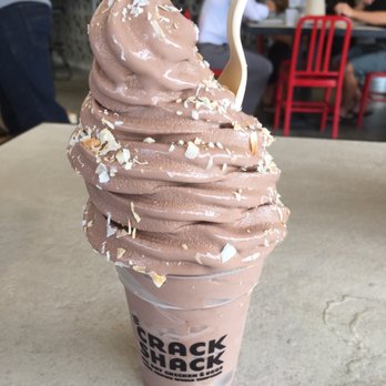 The Crack Shack - Chocolate mint soft serve with coconut - New American Near Me - Encinitas, California