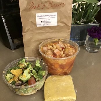 Creative Catering 2 Go - Yummo.  Pork and Beans Meal - Caterers Near Me - Chico, California