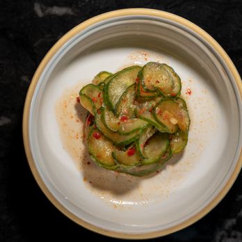 Threshold Restaurant - Banchan. Cucumber kimchi. - Korean Near Me - Livingston Manor, New York Threshold Restaurant - Banchan. Cucumber kimchi. - Korean Near Me - Livingston Manor, New York
