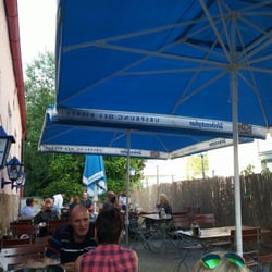 Plastiras - The beergarden at the restaurant