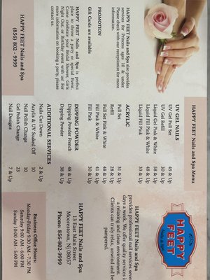 Happy Feet Nails and Spa, 13 E Main St, Moorestown, NJ 08057, US