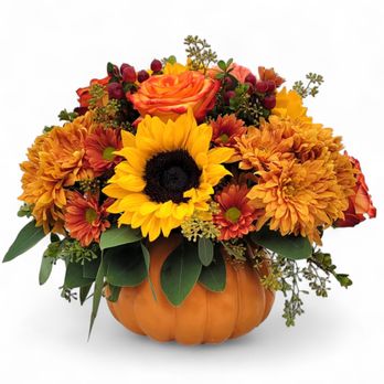 A Beautiful California Florist - Celebrate Fall and Autumn Season with our Fall Pumpkin flower arrangement! - Florists Near Me - Long Beach, California A Beautiful California Florist - Celebrate Fall and Autumn Season with our Fall Pumpkin flower arrangement! - Florists Near Me - Long Beach, California