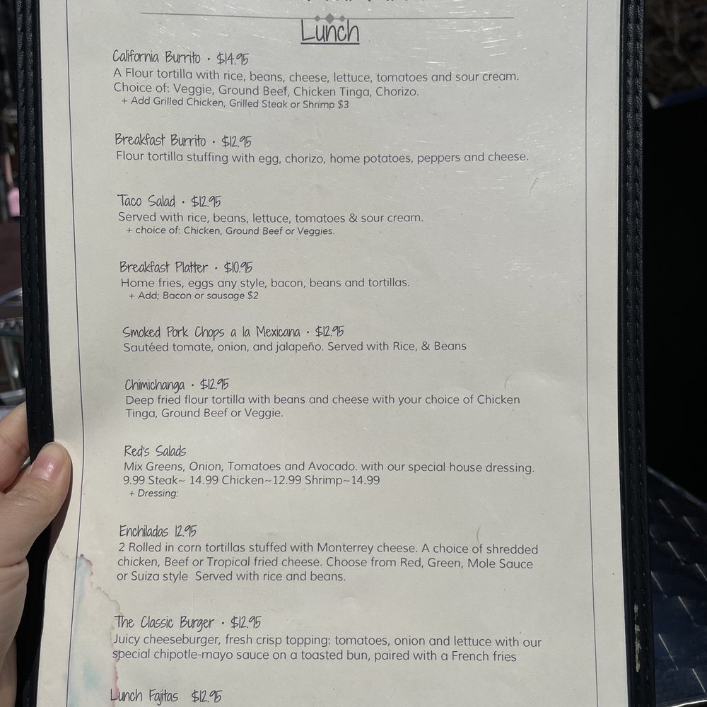 The Red Grill - Lunch Menu - Mexican Near Me - New York, New York The Red Grill - Lunch Menu - Mexican Near Me - New York, New York