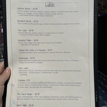 The Red Grill - Lunch Menu - Mexican Near Me - New York, New York