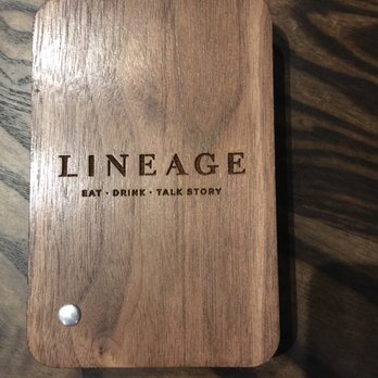 Lineage - Menu cover - Asian Fusion Near Me - Wailea, Hawaii