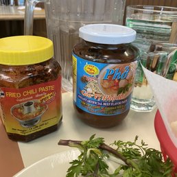 Fried chili paste..use sparingly Fried chili paste..use sparingly
