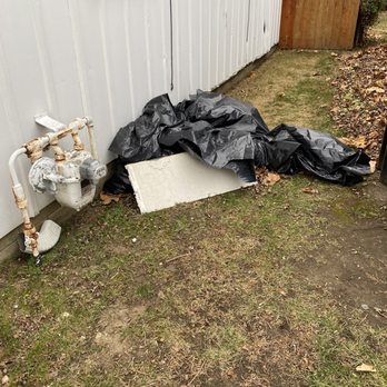 Energy Jacket - Didn't dispose of garbage left on the side of our house - Insulation Installation Near Me