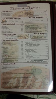 Menu photo 4 Wegman's Reeser Restaurant Reading, PA