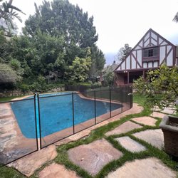 Ed’s Pool Safety - 4ft Malibu Brown to match beautiful greenery