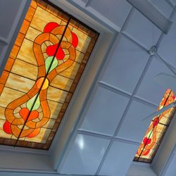 S&P Oyster Restaurant and Bar - Stained glass skylights