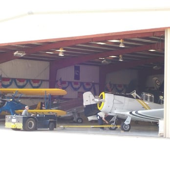 Cavanaugh Flight Museum - These are the two planes you can fly in. The Steerman is the blue plane on the left, Texan on the right. - Museums Near Me - Addison, Texas