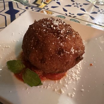 BELLILLO - A Taste of Napoli - quoting from wikipedia: "arancini is grammatically plural. The corresponding singular is ..arancinu" - Pizza Near Me - Miami, Florida